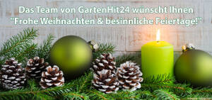 Frohe Weihnachten &amp; besinnliche Feiertage - Frohe Weihnachten | GartenHit24.de